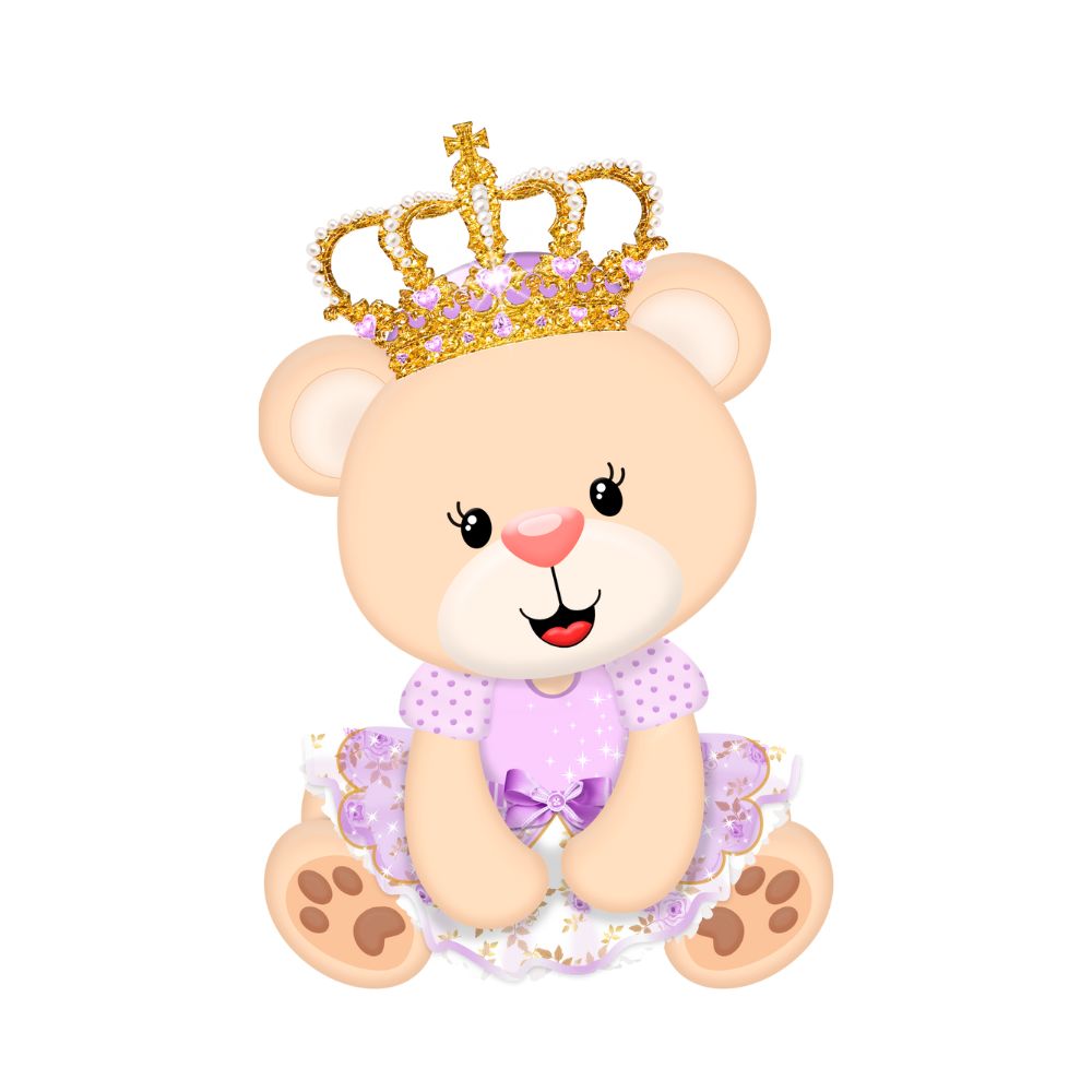 Ursa princesa lilás