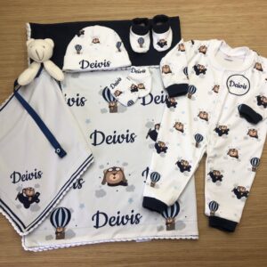 Saída maternidade Kit Lindeza 5 peças