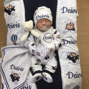 Saída maternidade Kit Lindeza 5 peças