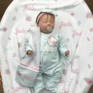 Saída Maternidade personalizada em plush Jade
