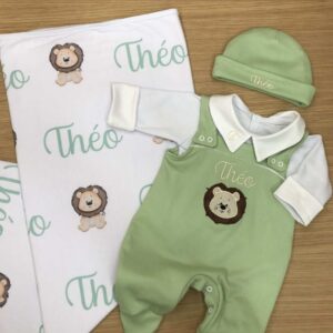 Saída Maternidade Personalizada Lion